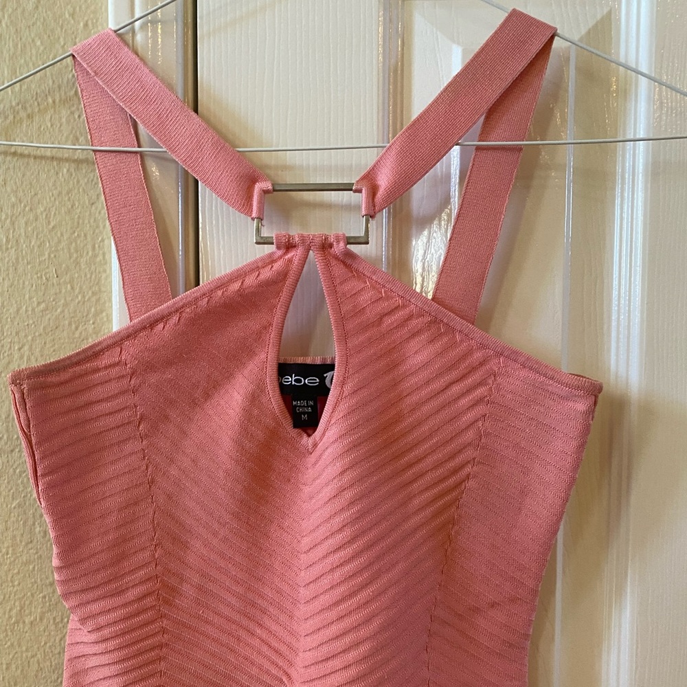 Bebe pink bandage halter top-No offers !!!